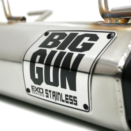 Big Gun Exhaust Badge - EXO Stainless Muffler Badge Kit