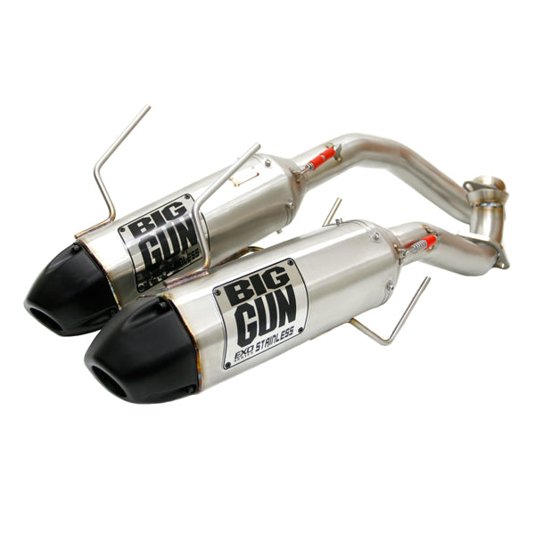 Big Gun Exhaust EXO Stainless 3/4 Dual System - Can Am Maverick 1000 / XMR / MAX (13-18)