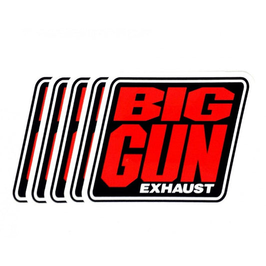 Big Gun Exhaust Gear - Big Gun Exhaust Logo Decal - 5 Pack (4.25" x 4.25")