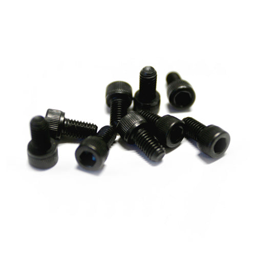 Big Gun Exhaust Parts - End Tip Allen Screws (4 pk) 1/4 x 20 x 3/8 Socket Head (Black)