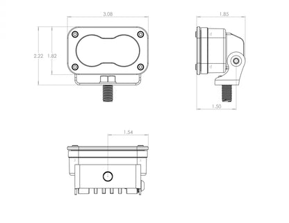 LED Light Pods Work/Scene Pattern Pair S2 Pro Series Baja Designs