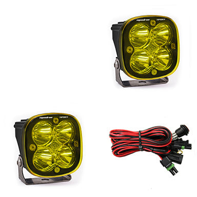 LED Light Pods Amber Lens Spot Pair Squadron Sport Baja Designs