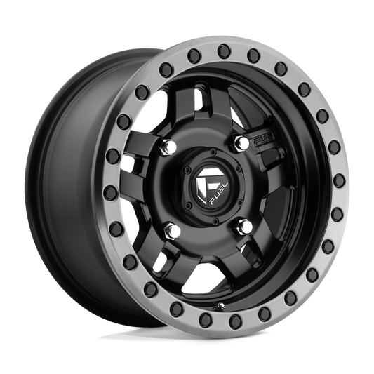 Fuel UTV Anza Wheel 4x137 Matte Black with Gun Metal Ring - D557