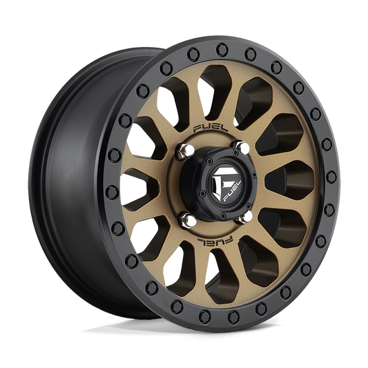 Fuel UTV Vector Wheel 4x137 Matte Bronze with Black Bead Ring - D600