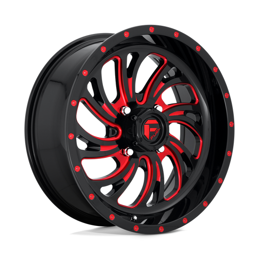 Fuel UTV Kompressor Wheel 4x137 Gloss Black with Red Tinted Clear - D642