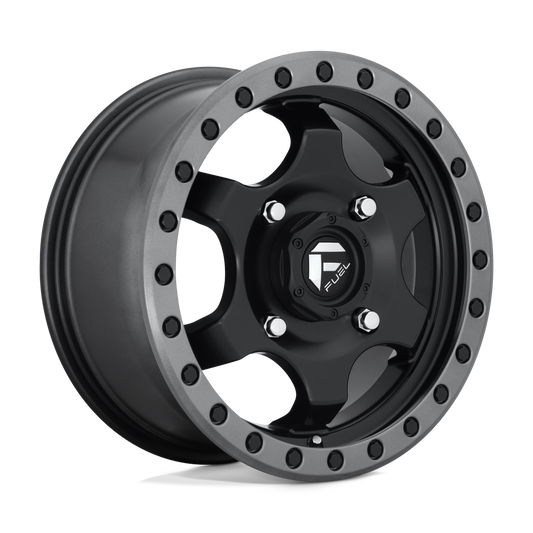 Fuel UTV Gatling Wheel 4x137 Matte Black with Gun Metal Bead Ring - D639