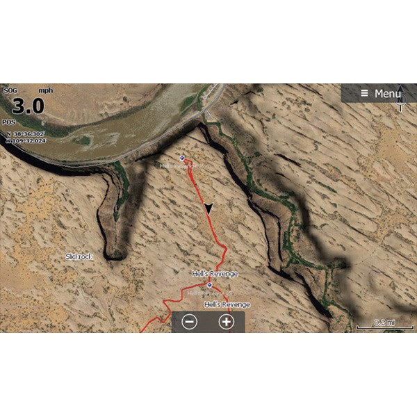 PCI Radios Moab Lowrance Map