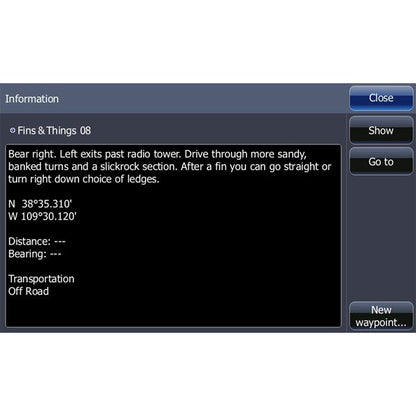 PCI Radios Moab Lowrance Map