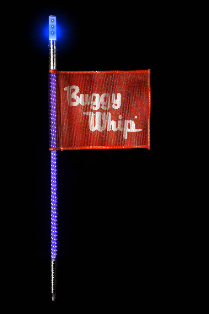 Buggy Whip® Blue LED Whips with Lighted Top Option