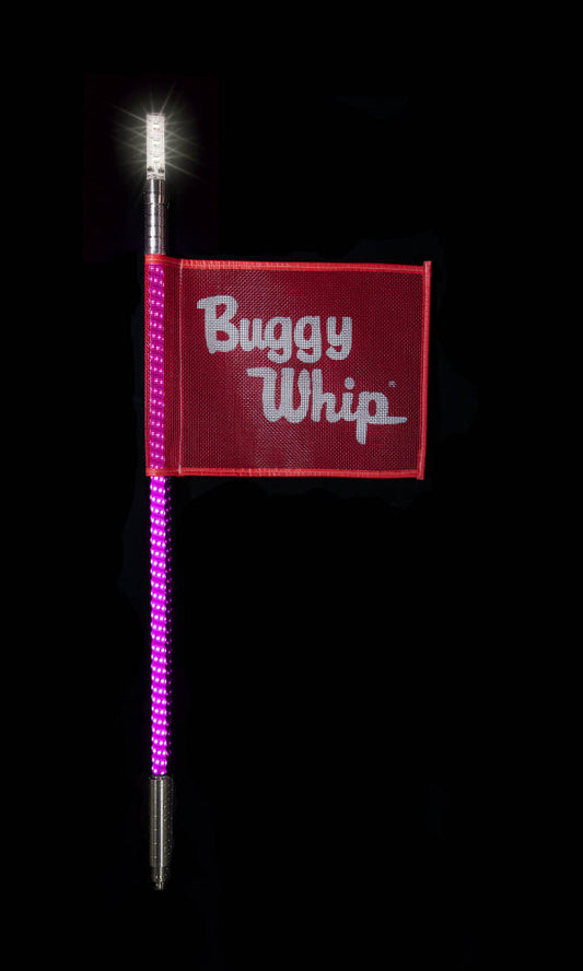 Buggy Whip®  Hot Pink LED Whips with Lighted Top Option