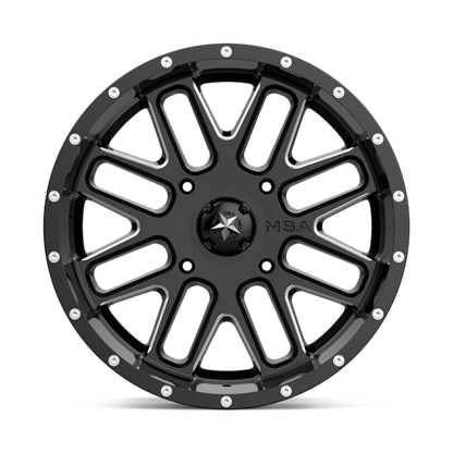 MSA Offroad M35 Bandit Wheel 4x156 Gloss Black Milled