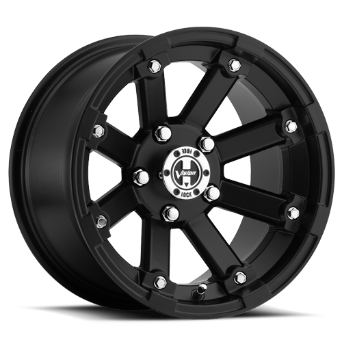 Vision Lock Out Wheel 5x4.5 Matte Black - 393