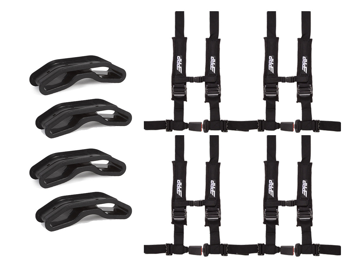 PRP Seats 4.2 Harness with Harness Passthrough Bezels (8-Piece Bundle)