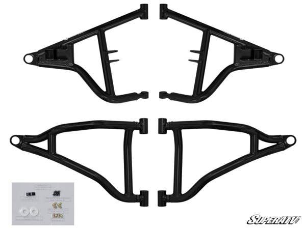 Super ATV Polaris RZR Trail S 1000 High Clearance 1.5" Forward Offset A-Arms