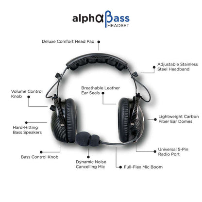 Rugged Radios  2 Person - 696 PLUS Complete Communication Intercom System - with ALPHA BASS Headsets