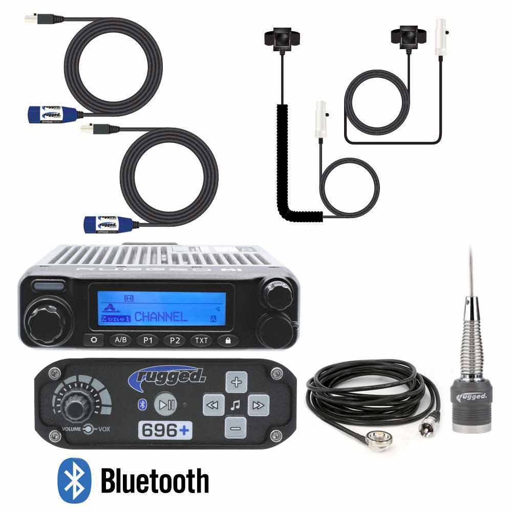 Rugged Radios  2 Person - BUILDER KIT with RRP696 PLUS Bluetooth Intercom and M1 Digital