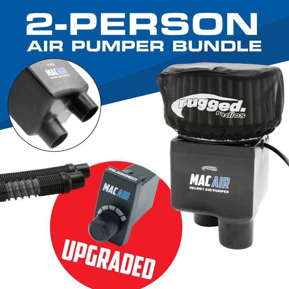 Rugged Radios MAC Air 2-Person Helmet Air Pumper (Bundle)