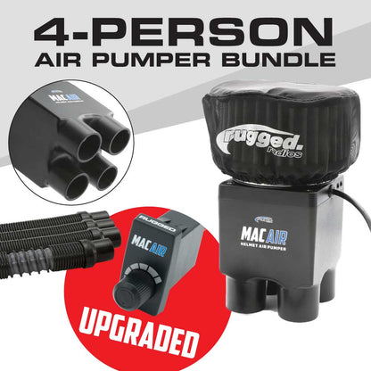 Rugged Radios MAC Air 4-Person Helmet Air Pumper (Bundle)