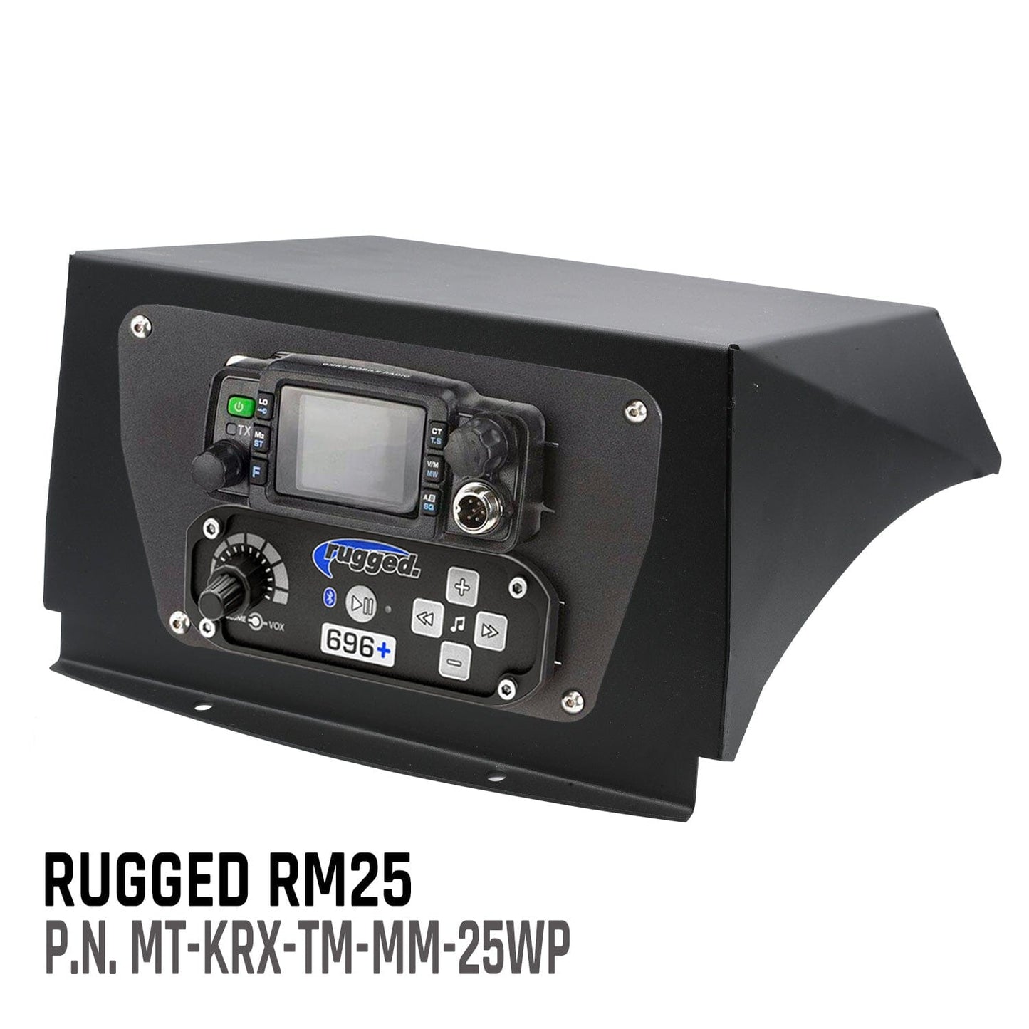 Rugged Radios Kawasaki KRX Multi-Mount Kit - Top Mount - for UTV Intercoms and Radios