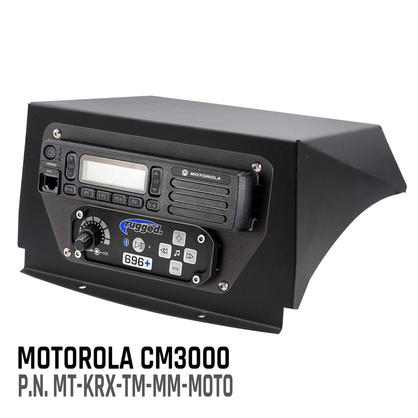 Rugged Radios Kawasaki KRX Multi-Mount Kit - Top Mount - for UTV Intercoms and Radios