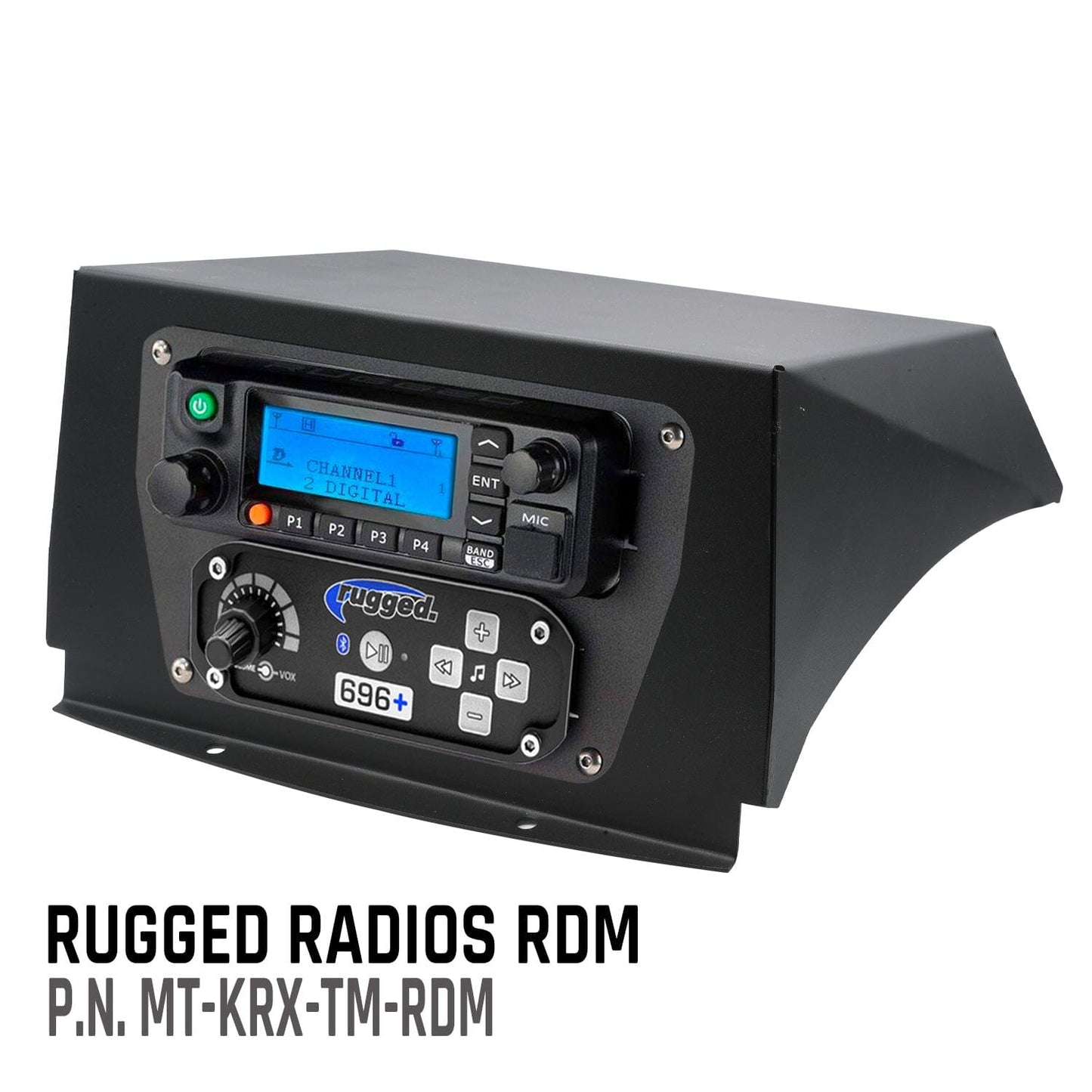 Rugged Radios Kawasaki KRX Multi-Mount Kit - Top Mount - for UTV Intercoms and Radios