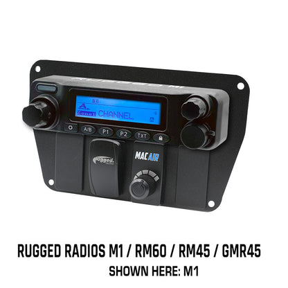 Rugged Radios Multi Mount Insert or Standalone Mount for M1 - GMR45 - RM60 - RM45 with Rocker Switches