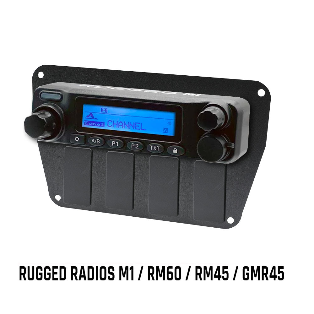 Rugged Radios Multi Mount Insert or Standalone Mount for M1 - GMR45 - RM60 - RM45 with Rocker Switches