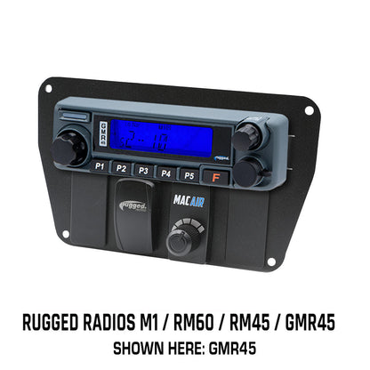 Rugged Radios Multi Mount Insert or Standalone Mount for M1 - GMR45 - RM60 - RM45 with Rocker Switches