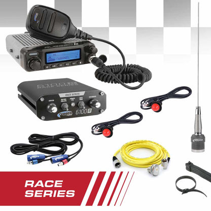 Rugged Radios Offroad Race Kit - Complete RACE SERIES Communication Kit with M1 RACE SERIES Radio and 6100 RACE SERIES Intercom