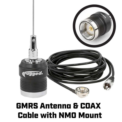 Rugged Radios POWERHOUSE 45-Watt GMRS Radio - Can-Am X3 Complete UTV Communication Kit with Dash Mount