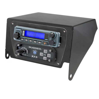 Rugged Radios POWERHOUSE 45-Watt GMRS Radio - Can-Am X3 STX STEREO Complete UTV Communication Intercom and Radio Kit with Top Mount