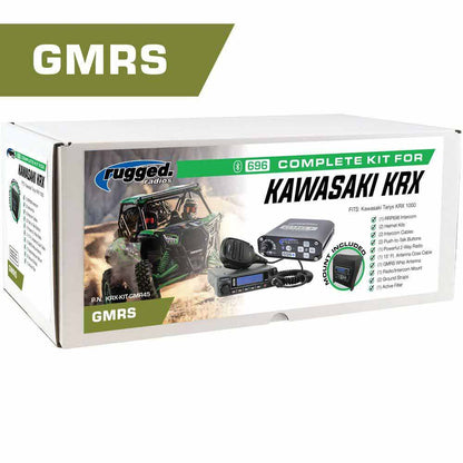 Rugged Radios POWERHOUSE 45-Watt GMRS Radio - Kawasaki Teryx KRX 1000 Complete UTV Communication Intercom Kit