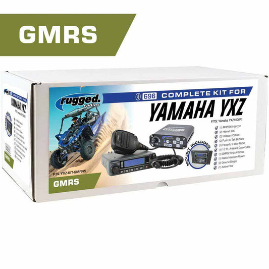 Rugged Radios POWERHOUSE 45-Watt GMRS Radio - Yamaha YXZ Complete UTV Communication Intercom Kit