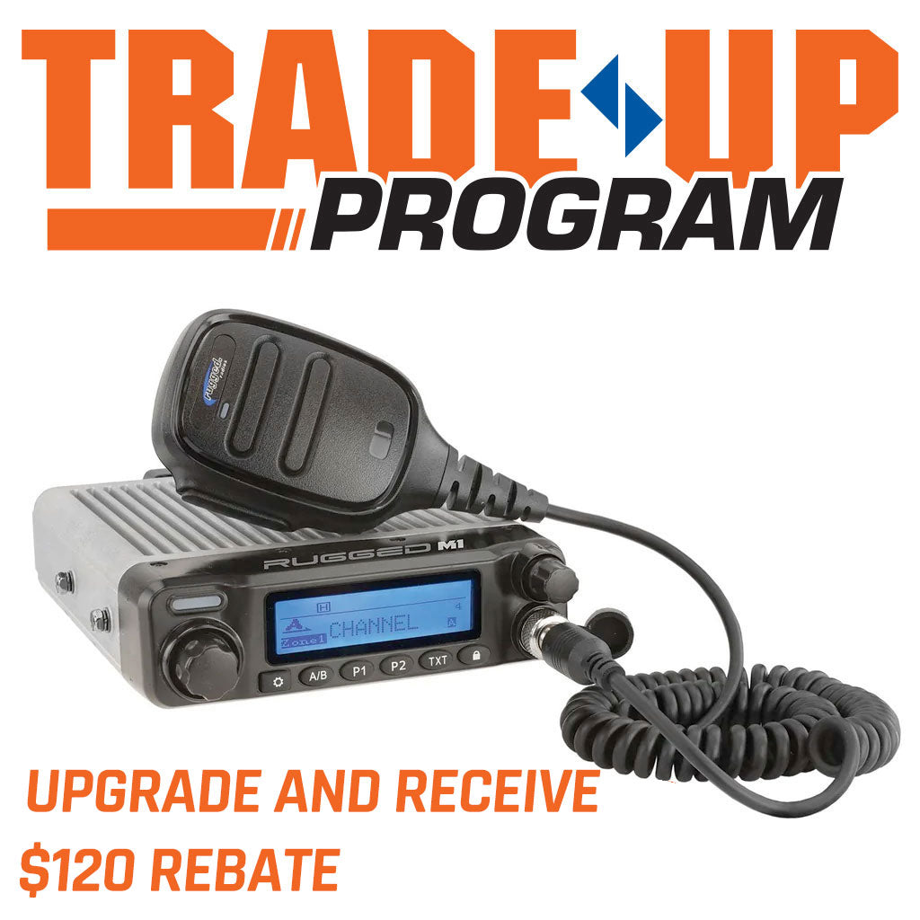 Rugged Radios M1 RACE SERIES Waterproof Mobile Radio - Digital and Analog - TRADE UP PROGRAM