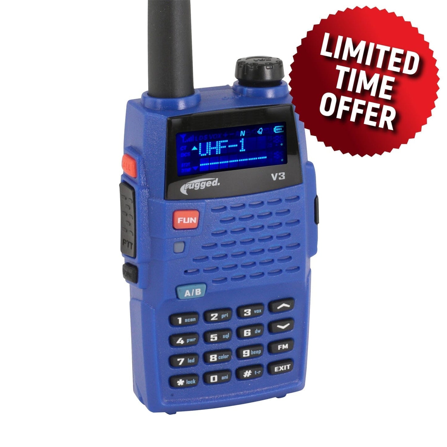 Rugged Radios V3 Business Band Handheld - Analog Only - Special Offer