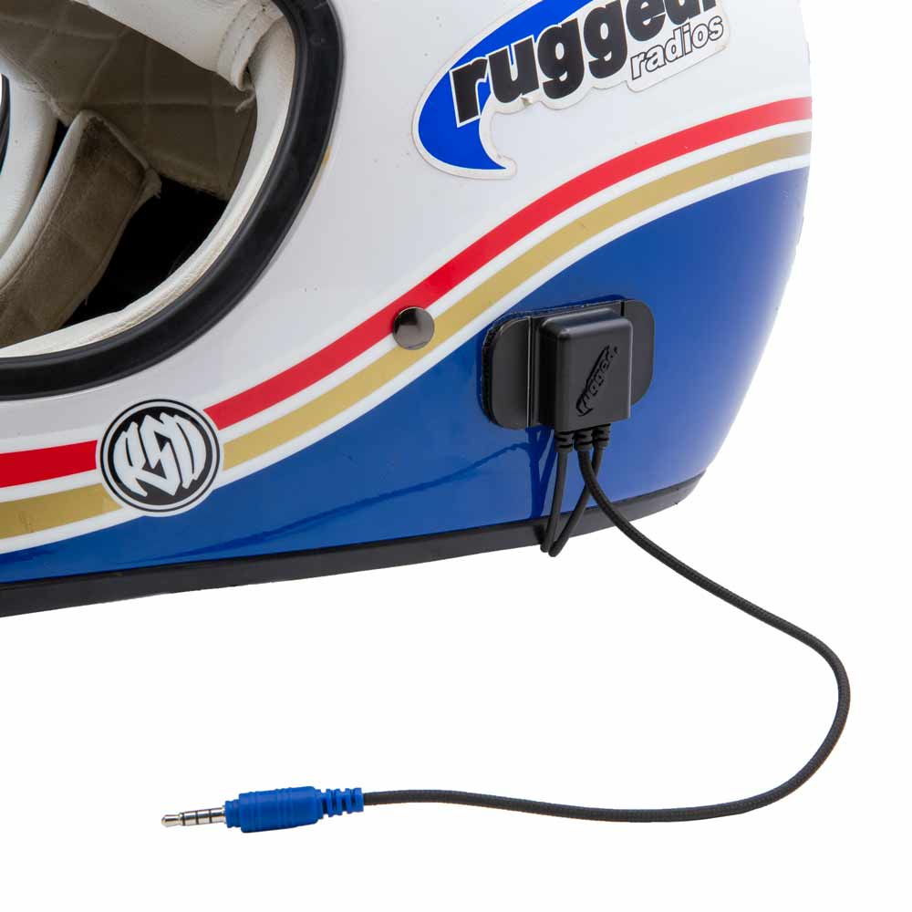 Rugged Radios SUPER SPORT Wired Helmet Kit with Alpha Audio Speakers & Mic