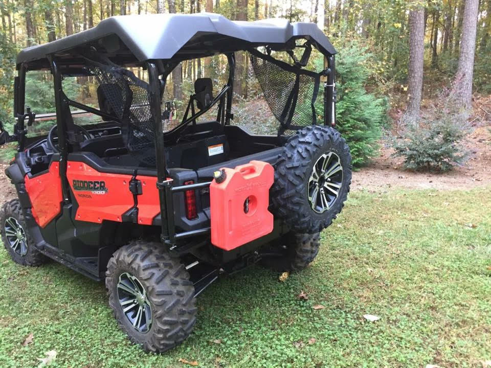 Brick City Fab Honda Pioneer Rotax Can & Spare Tire Rack