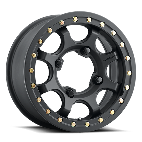 Vision Flow Beadlock Wheel 4x136 Satin Black - 351BL