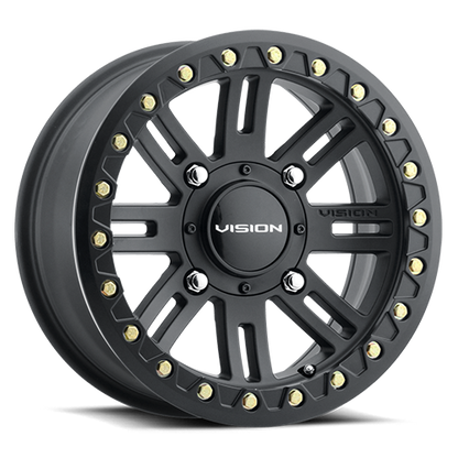 Vision Manx 2 Beadlock Wheel 4x110 Satin Black - 356BL