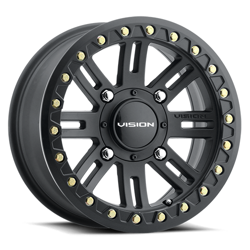 Vision Manx 2 Beadlock Wheel 4x110 Satin Black - 356BL