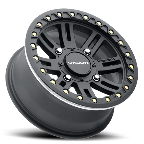 Vision Manx 2 Beadlock Wheel 4x110 Satin Black - 356BL