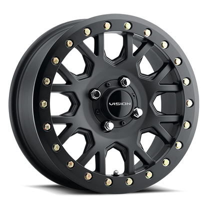 Vision Invader Beadlock Wheel 4x110 Satin Black - GV8BL