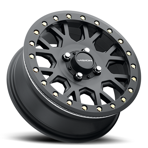 Vision Invader Beadlock Wheel 4x156 Satin Black - GV8BL