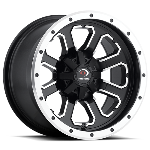 Vision Commander Wheel 4x110 Matte Black with Machined Face - 548